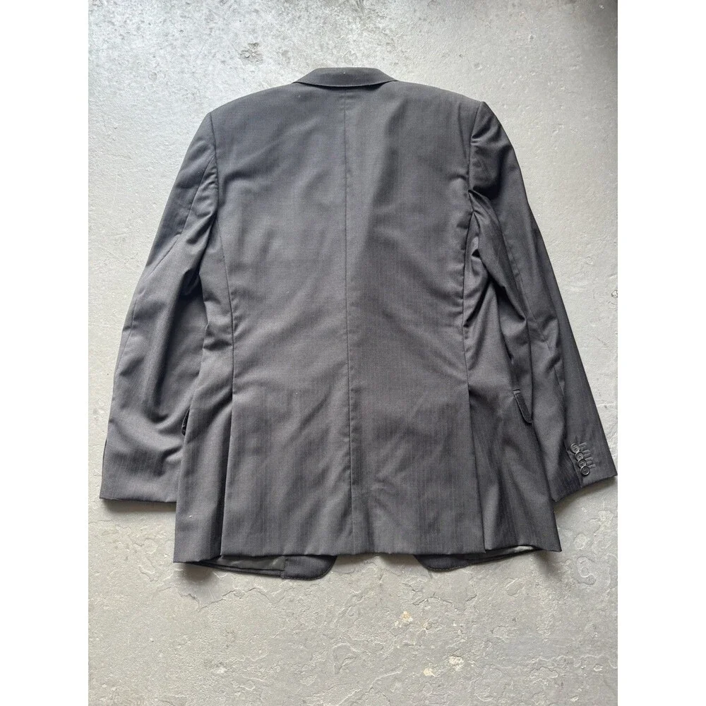 Gucci Tom Ford Striped Rayon Blazer 42 Black